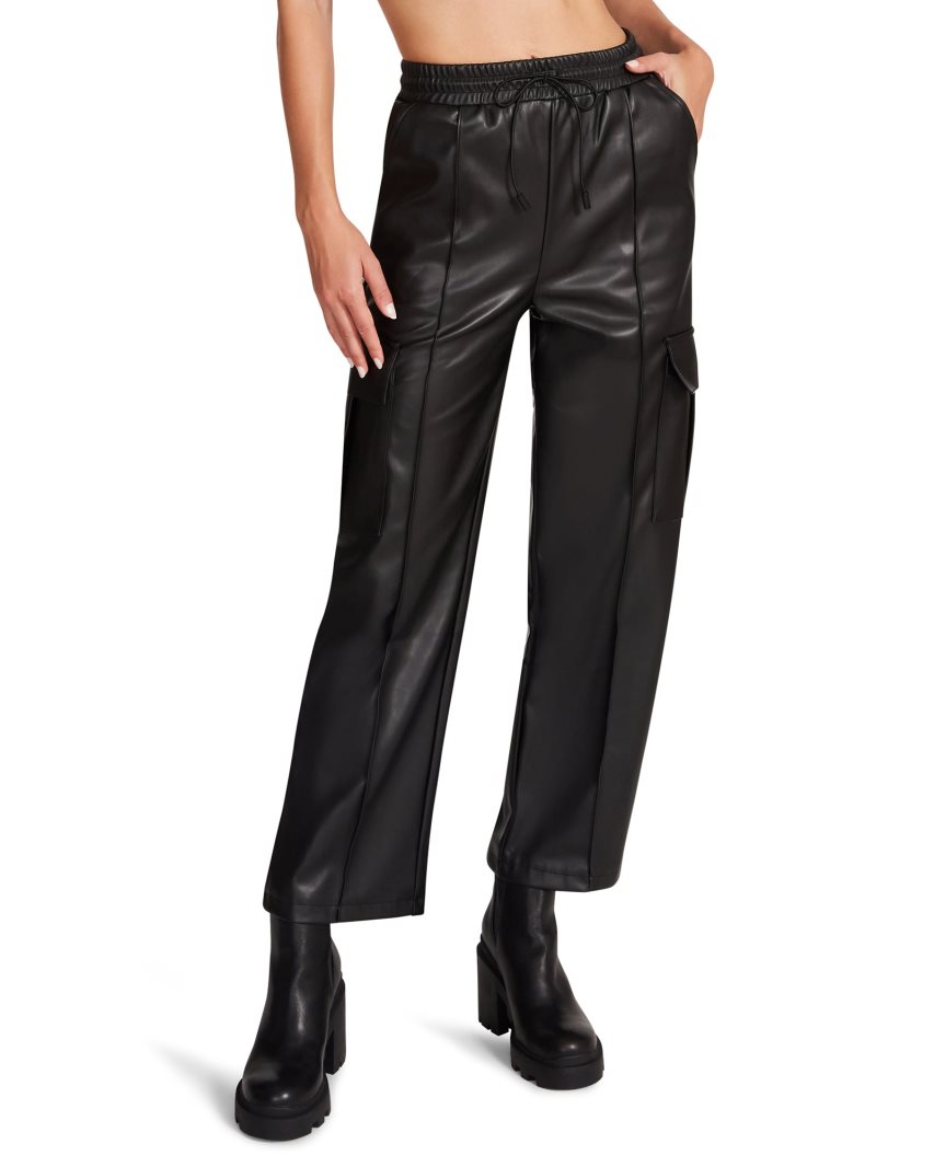 Black Steve Madden Kourt Women's Pants | PH 1638OIE